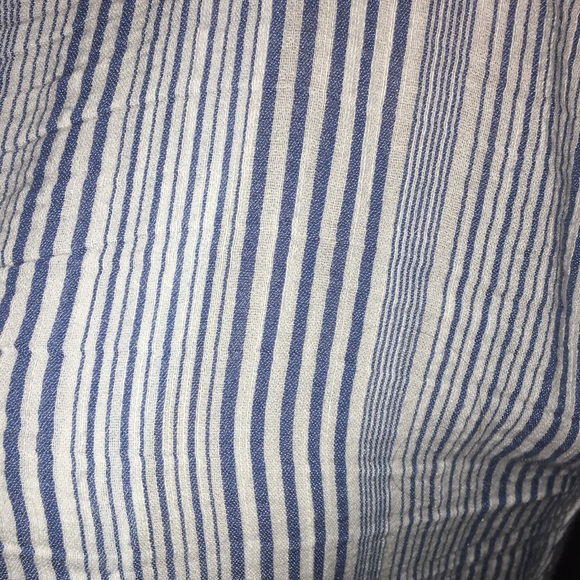 H&M - Chic Blue & White Striped Bathing Suit Coverup - Size: 6 - Picture 6 of 6